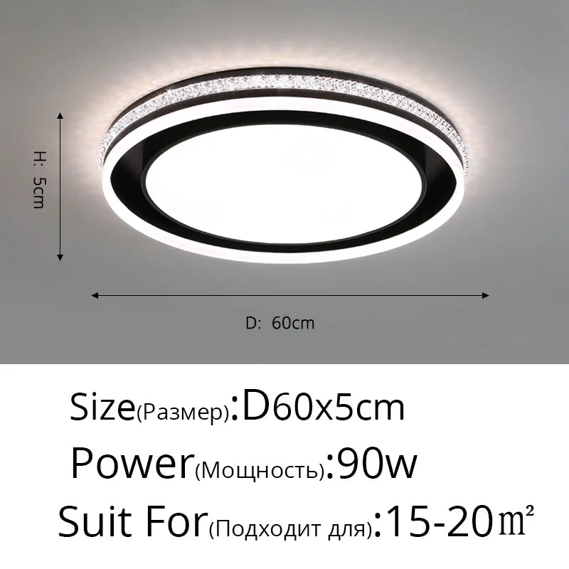 plafonnier led rond pour éclairage intérieur varié