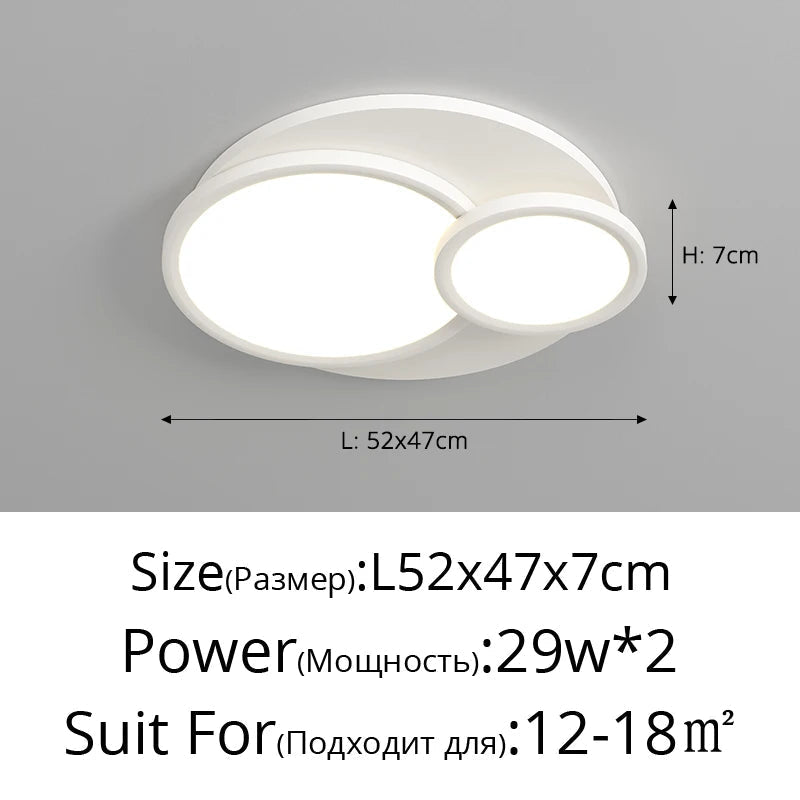 plafonnier led spectre complet style moderne et simple haut de gamme