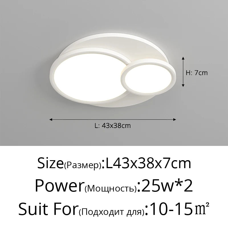 plafonnier led spectre complet style moderne et simple haut de gamme