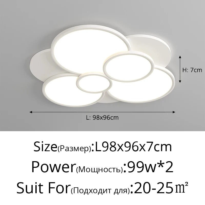plafonnier led spectre complet style moderne et simple haut de gamme
