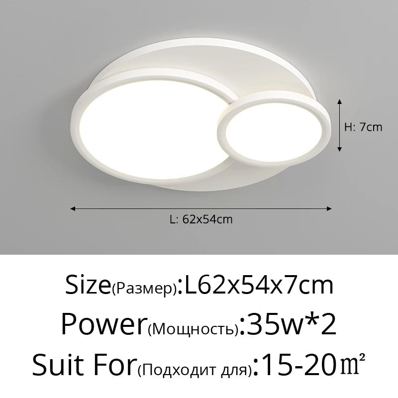 plafonnier led spectre complet style moderne et simple haut de gamme