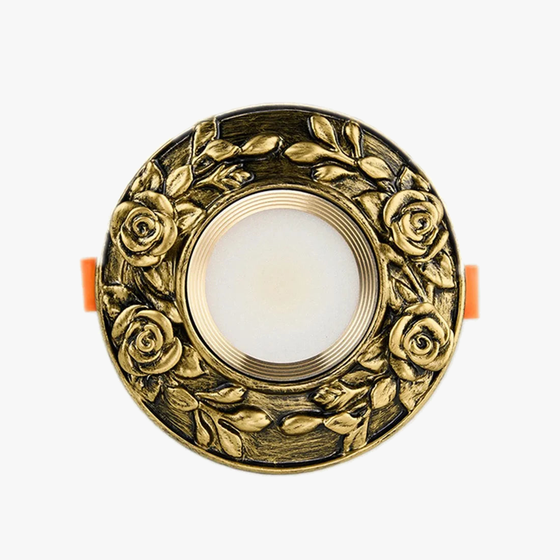 plafonnier led style industriel rétro résine bronze œil de vache intégré