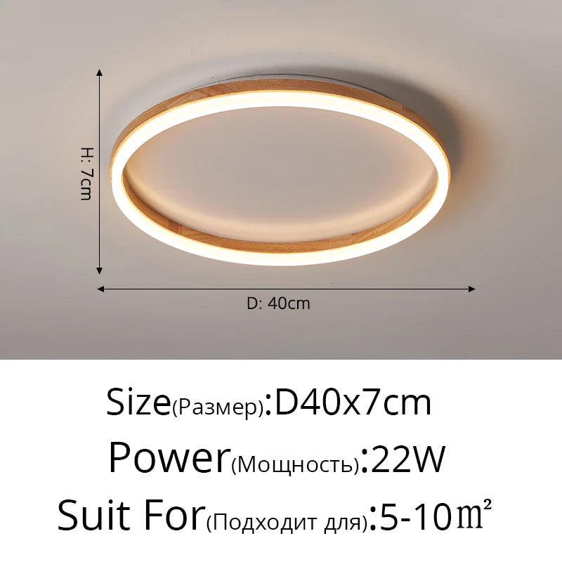 plafonnier led style japonais pour entrée et couloir