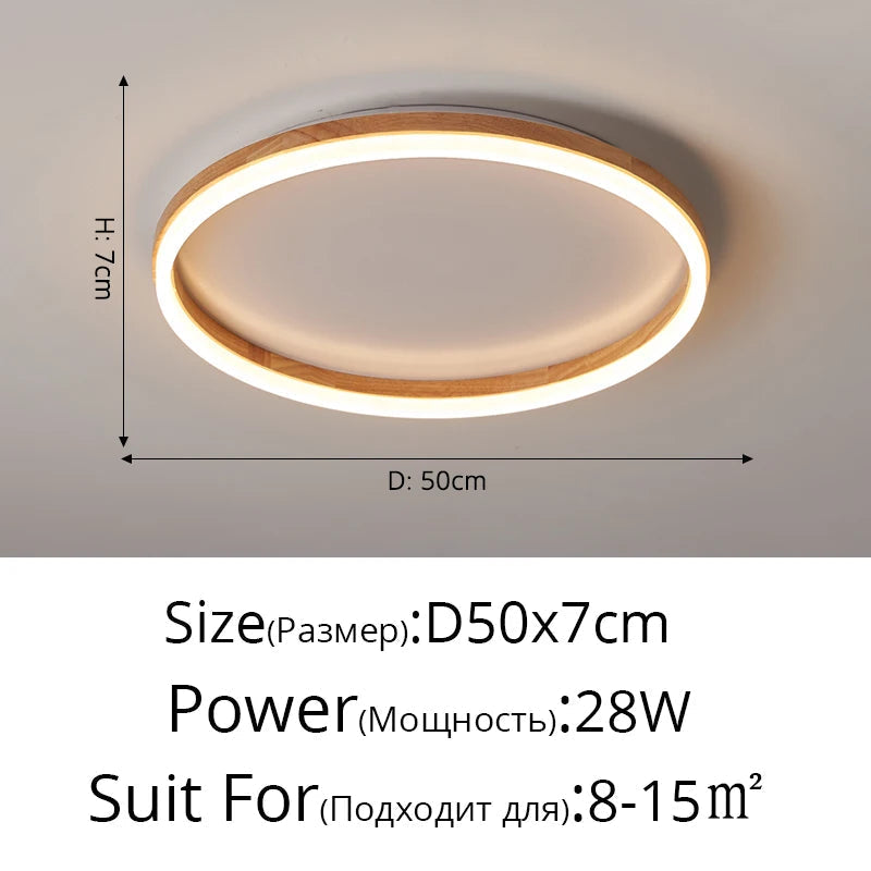 plafonnier led style japonais pour entrée et couloir