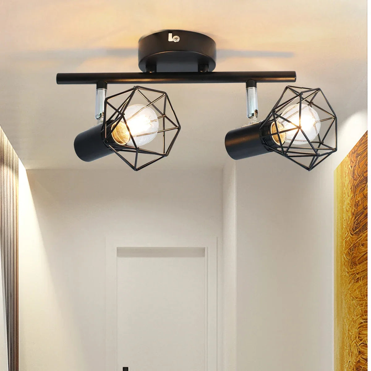 plafonnier led style simple moderne pour éclairage intérieur