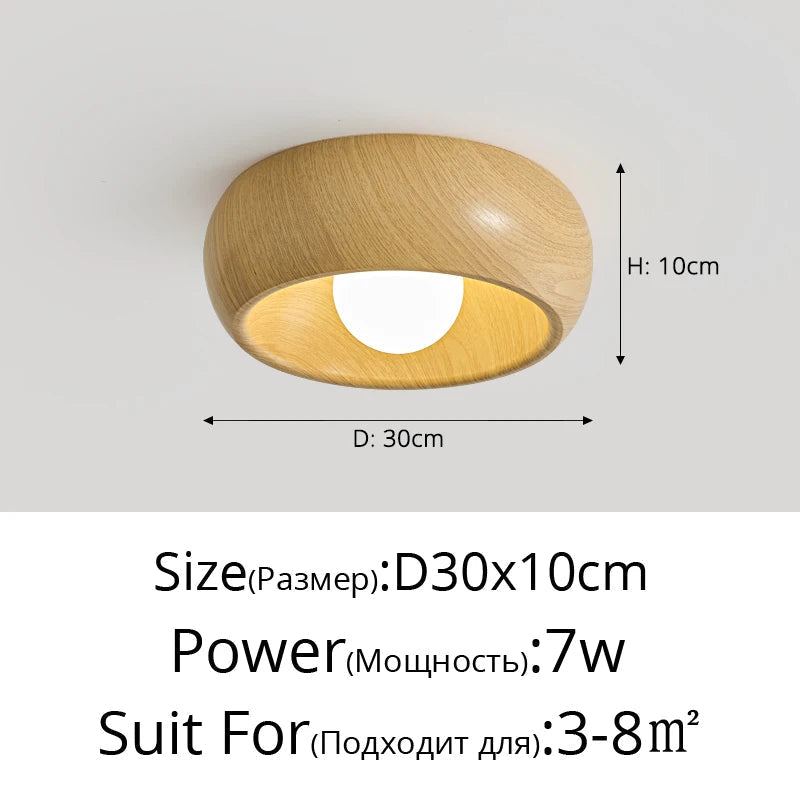 plafonnier à led style wabi-sabi nordique rétro créatif