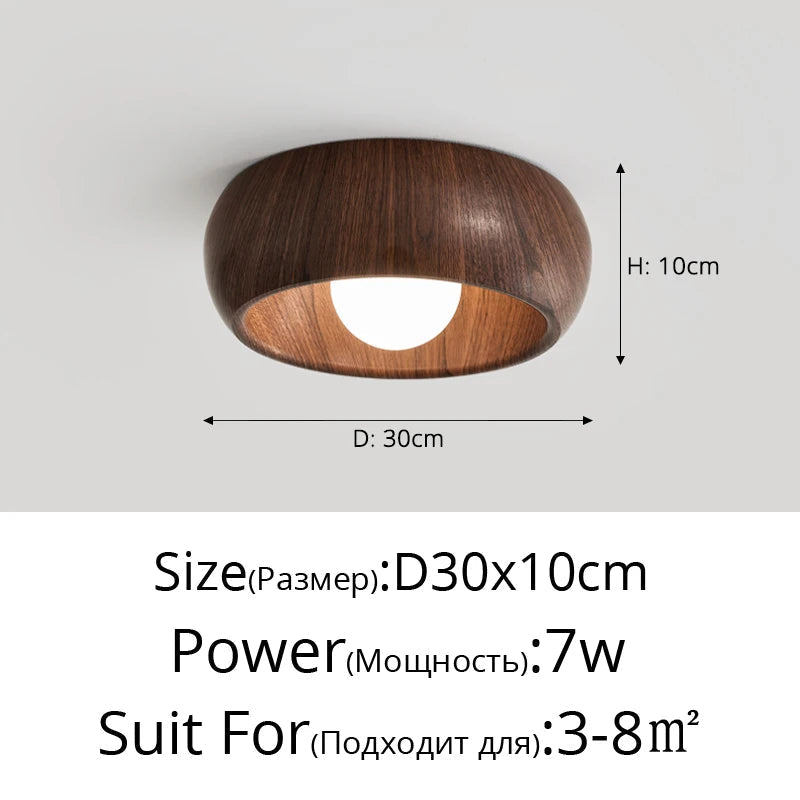 plafonnier à led style wabi-sabi nordique rétro créatif