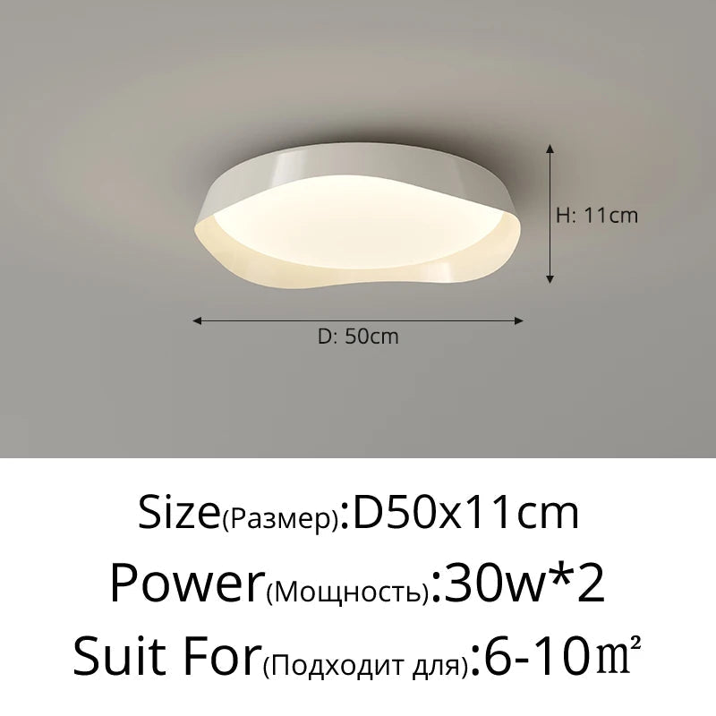 plafonnier LED style wabi-sabi rétro haut de gamme créatif