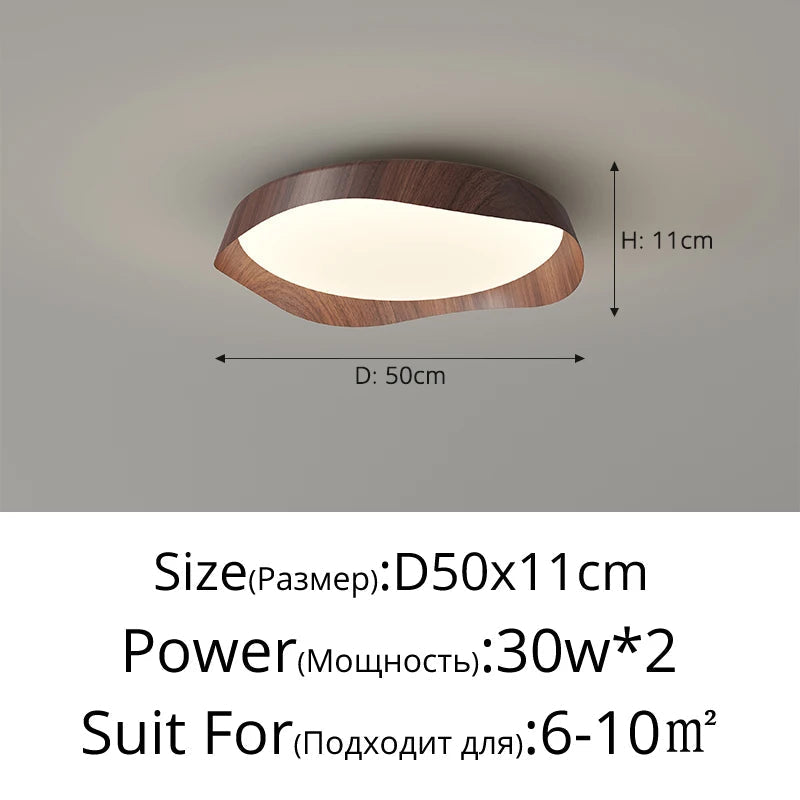 plafonnier LED style wabi-sabi rétro haut de gamme créatif