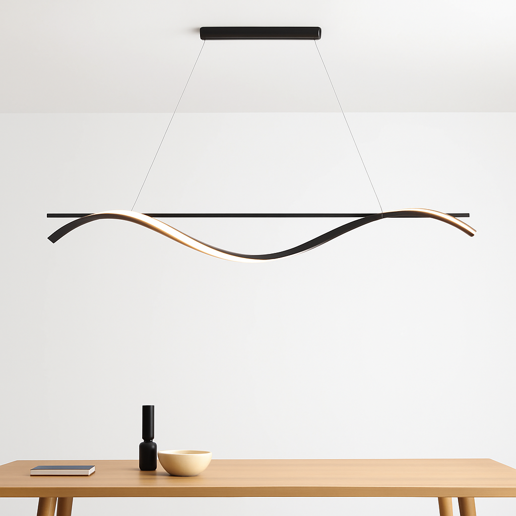plafonnier led suspendu au design moderne idéal pour hôtel