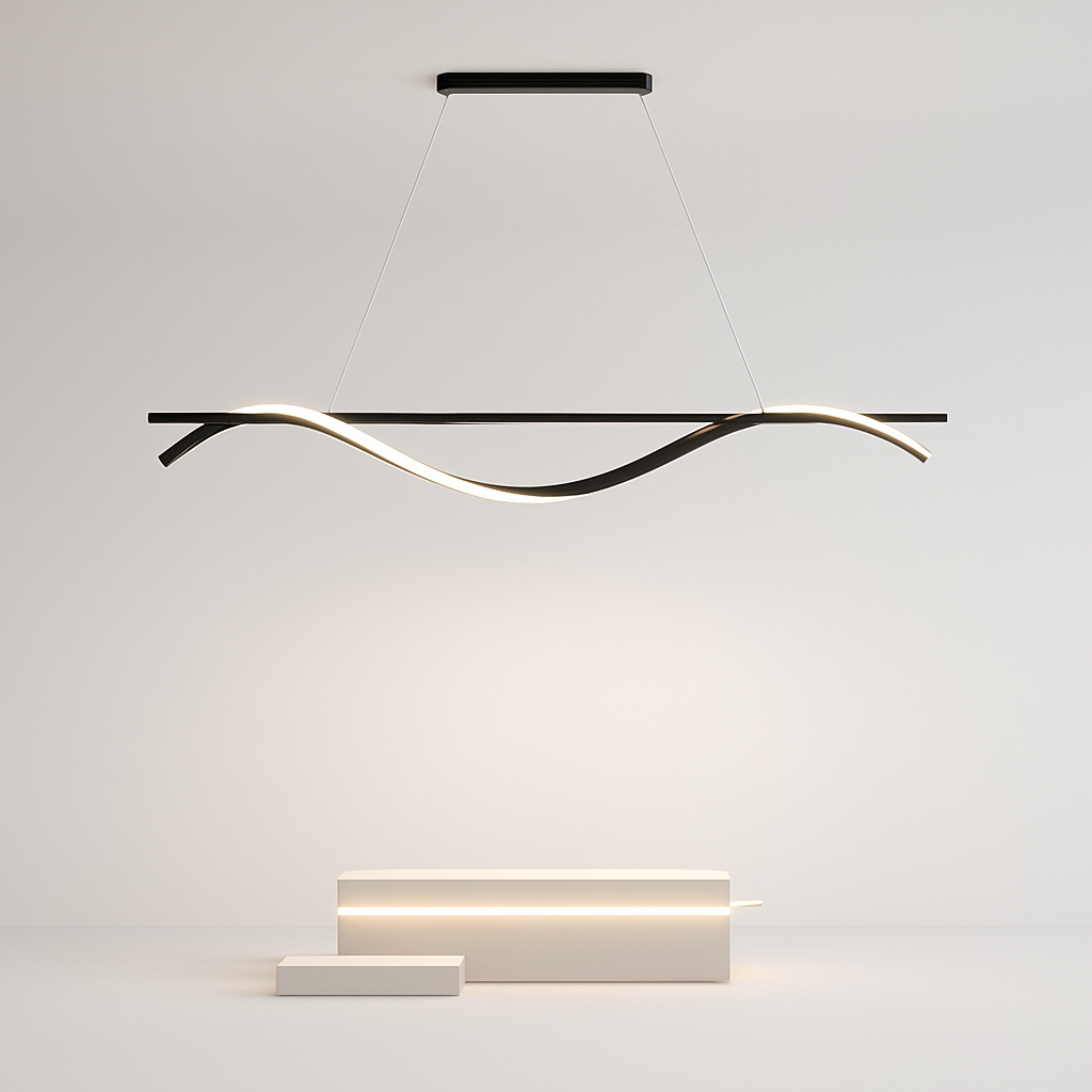 plafonnier led suspendu au design moderne idéal pour hôtel