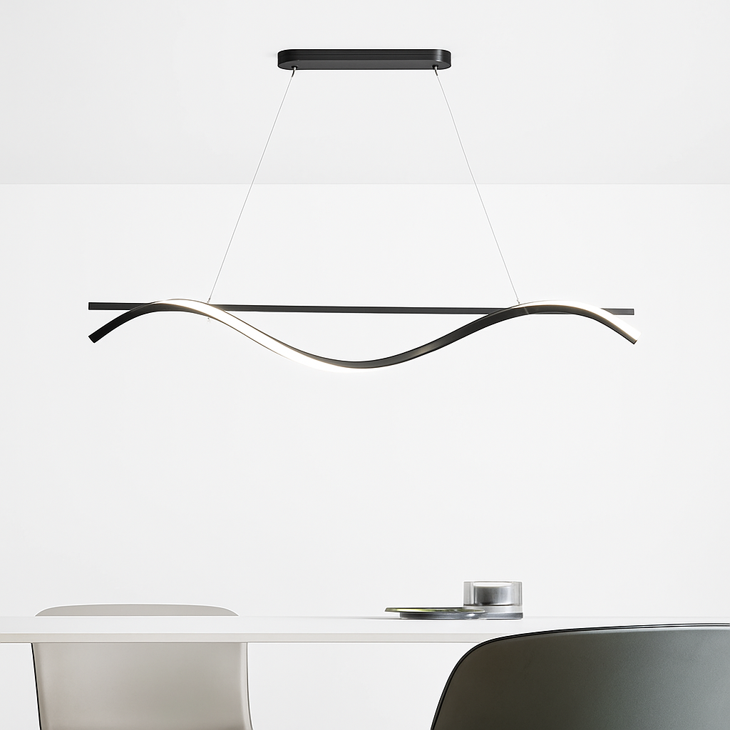 plafonnier led suspendu au design moderne idéal pour hôtel