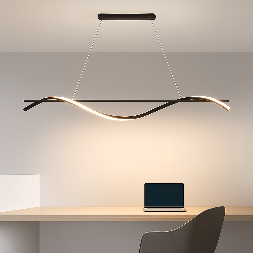 plafonnier led suspendu au design moderne idéal pour hôtel