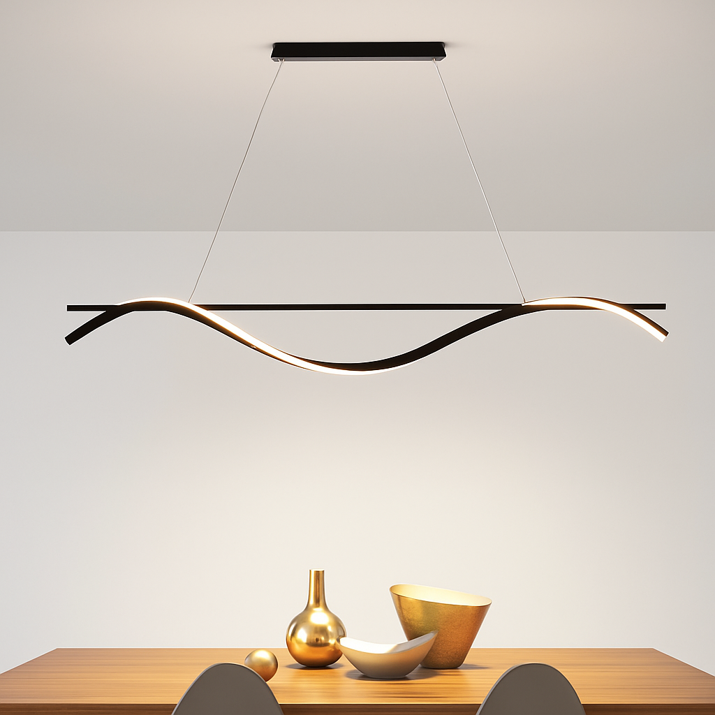 plafonnier led suspendu au design moderne idéal pour hôtel