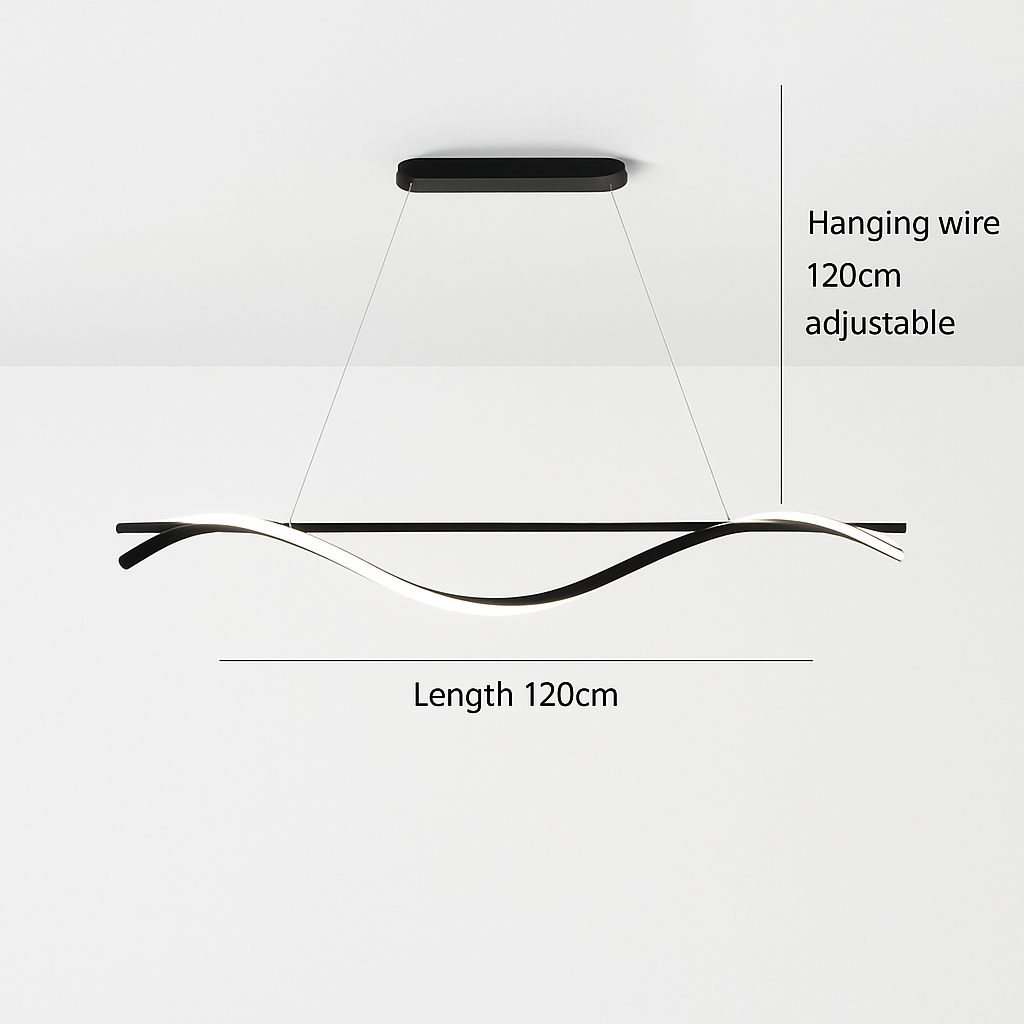plafonnier led suspendu au design moderne idéal pour hôtel