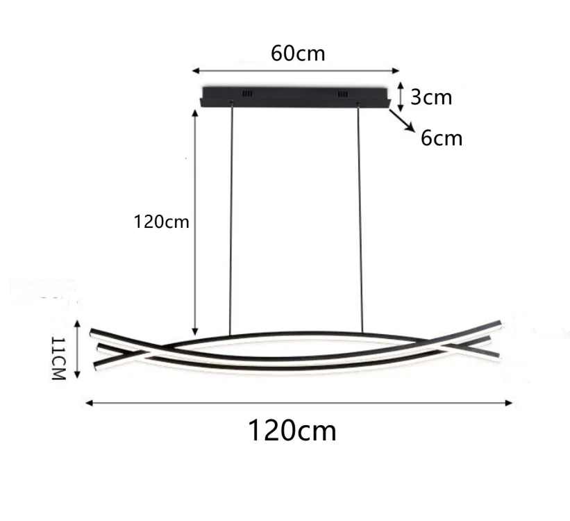 plafonnier led suspendu design moderne et simple décoratif