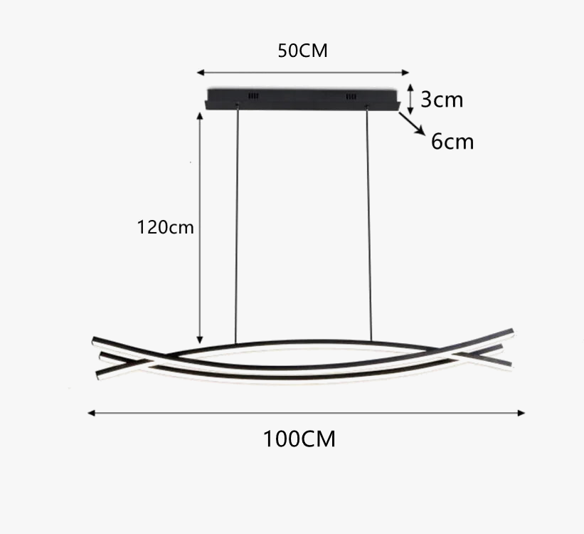 plafonnier led suspendu design moderne et simple décoratif