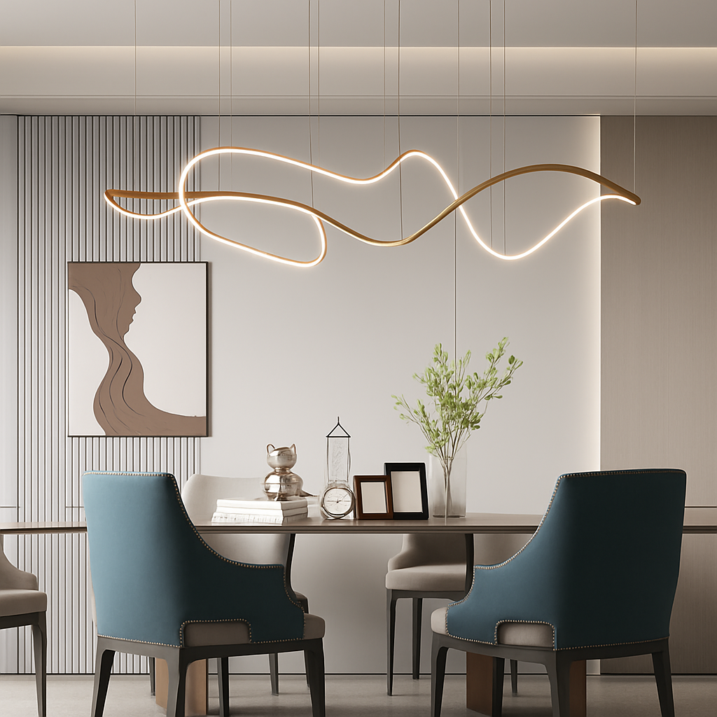plafonnier led suspendu design moderne pour hôtel ou restaurant