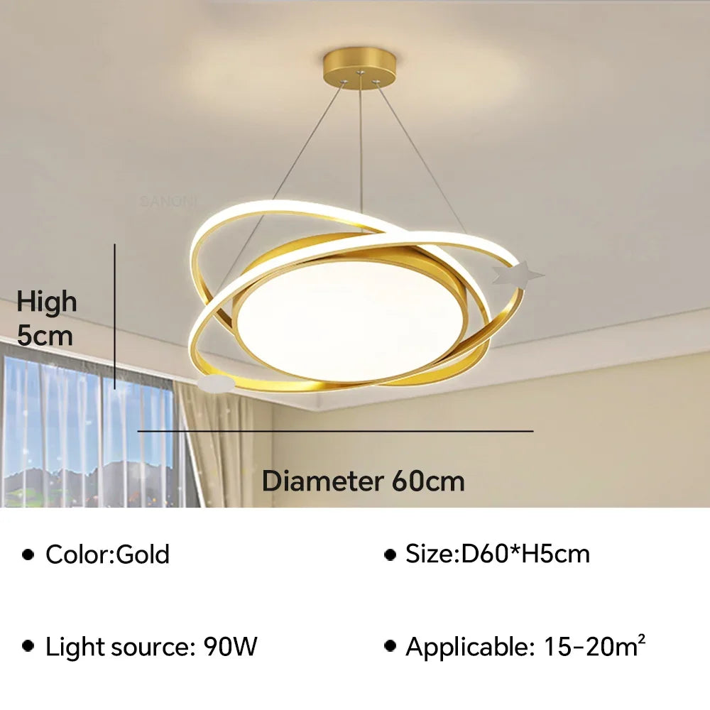 plafonnier led suspendu design moderne pour intérieur décoratif