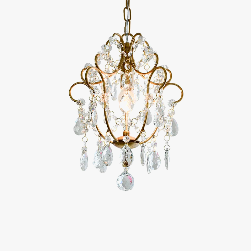 plafonnier led suspendu en cristal design moderne décoratif