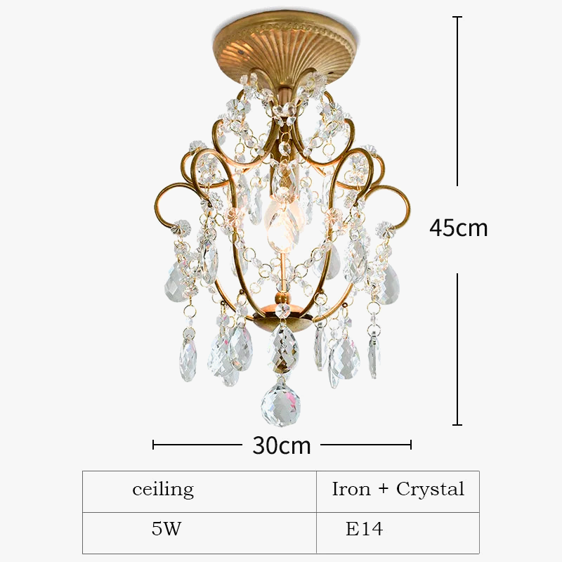 plafonnier led suspendu en cristal design moderne décoratif