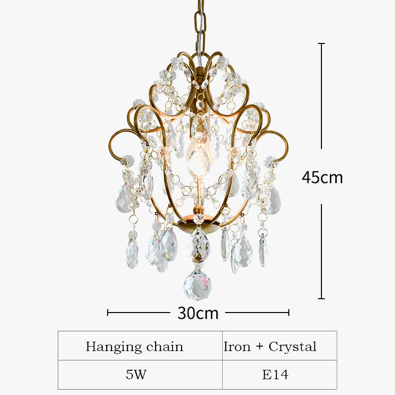 plafonnier led suspendu en cristal design moderne décoratif