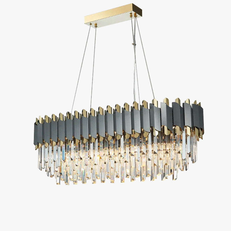 plafonnier led suspendu en cristal design moderne idéal pour table à manger