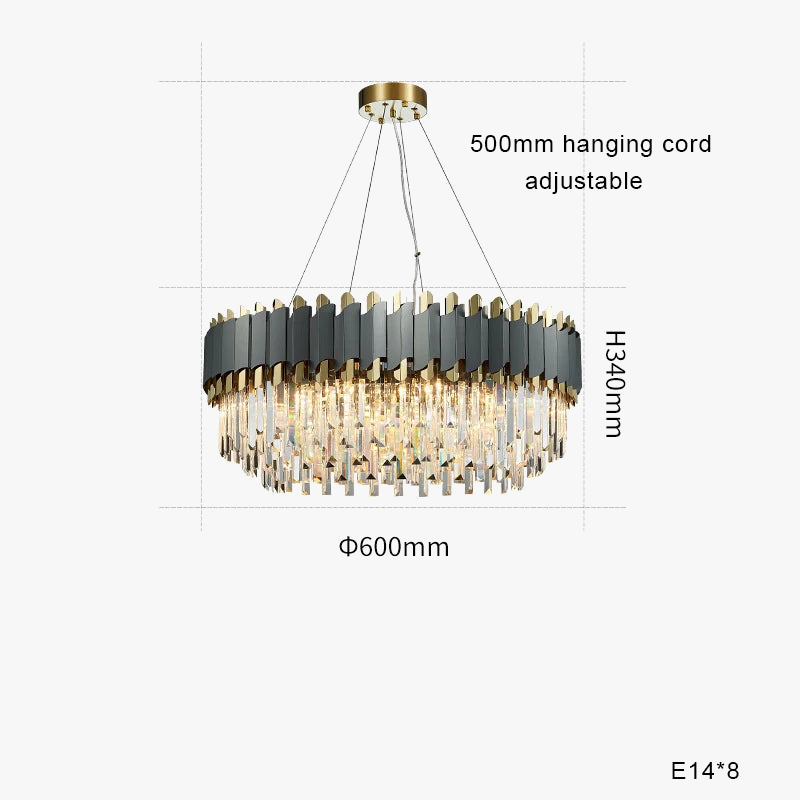 plafonnier led suspendu en cristal design moderne idéal pour table à manger