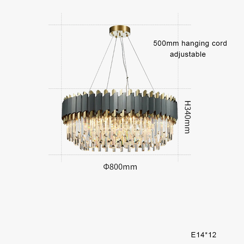 plafonnier led suspendu en cristal design moderne idéal pour table à manger