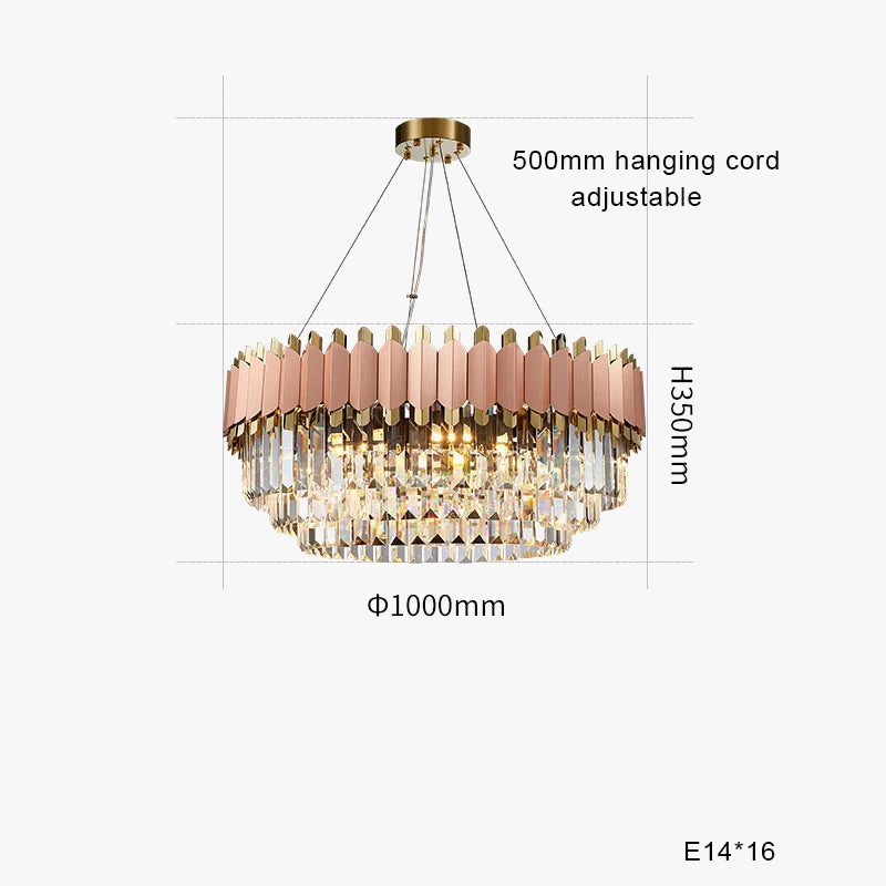 plafonnier led suspendu en cristal design moderne idéal pour table à manger