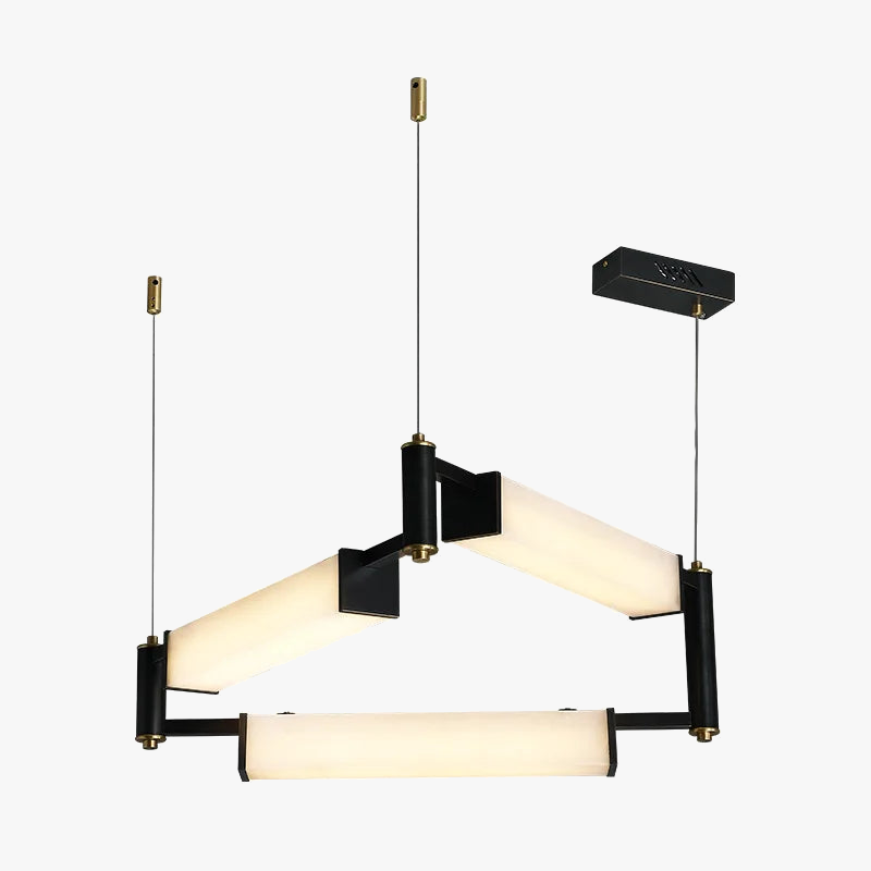 plafonnier led suspendu marbre blanc design moderne décoratif idéal villas
