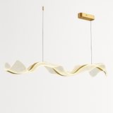 plafonnier led suspendu style art déco en fil acrylique réglable