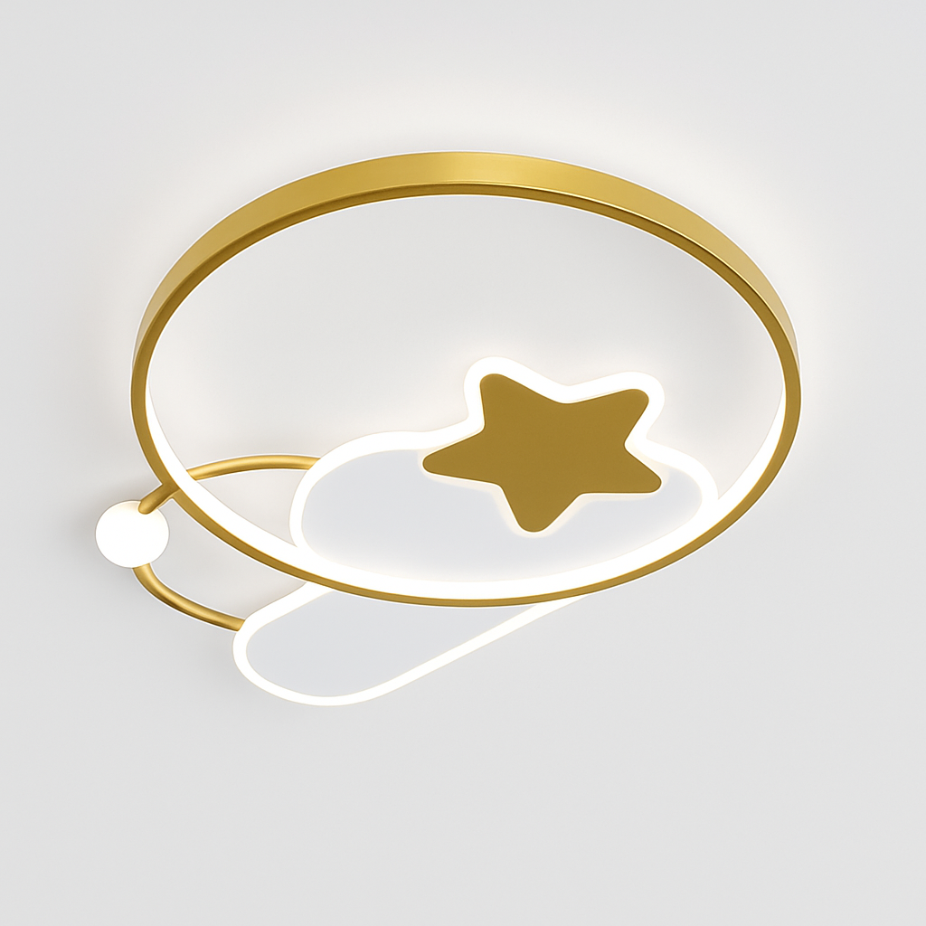 plafonnier led étoile lumineux décoratif chambre enfant dessin animé