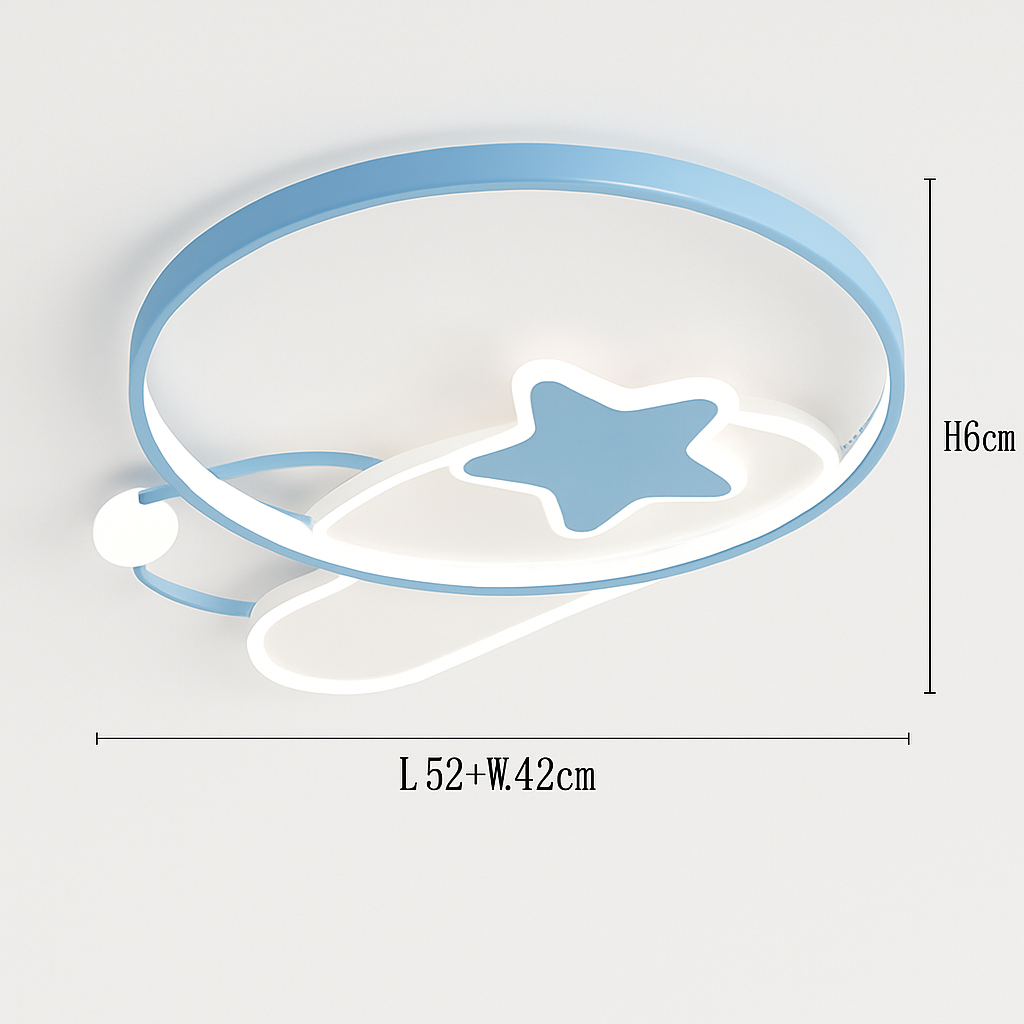 plafonnier led étoile lumineux décoratif chambre enfant dessin animé