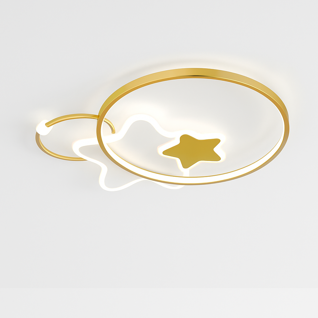 plafonnier led étoile lumineux décoratif chambre enfant dessin animé