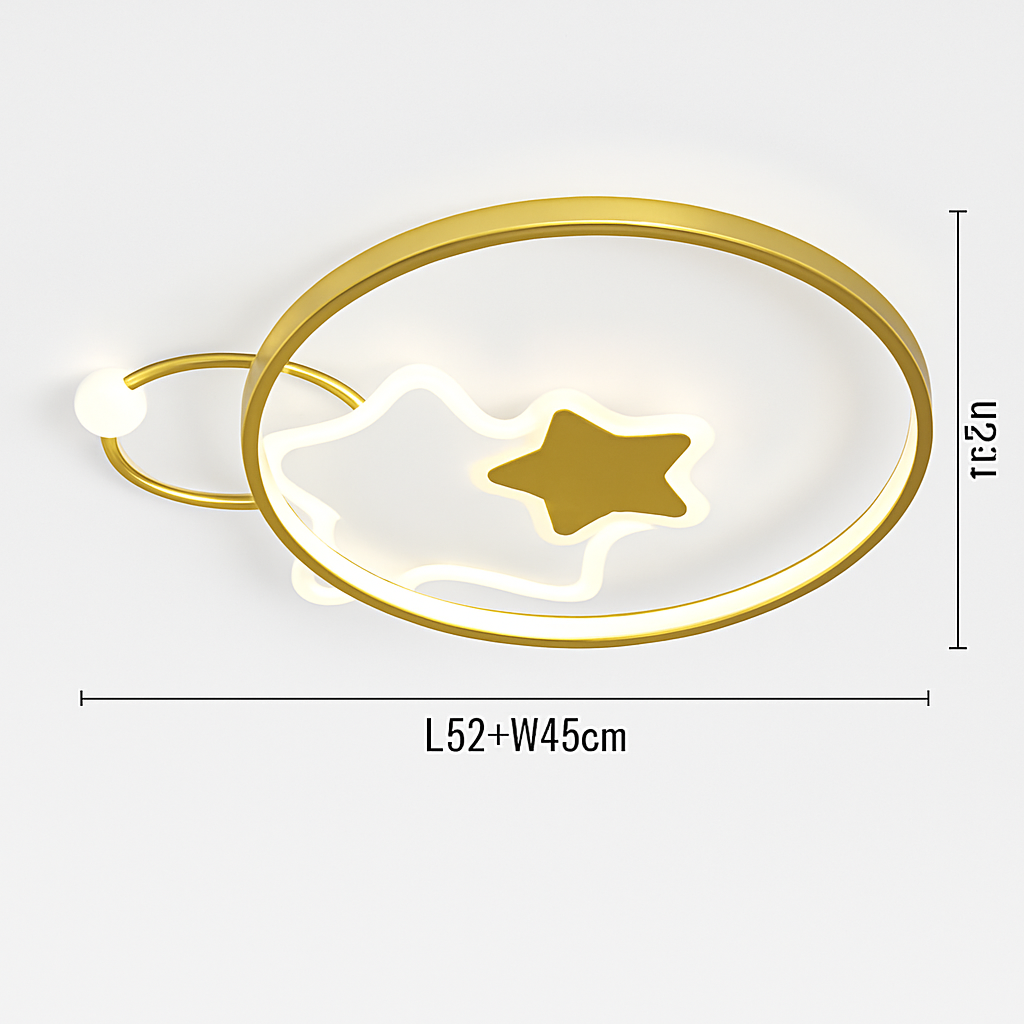 plafonnier led étoile lumineux décoratif chambre enfant dessin animé