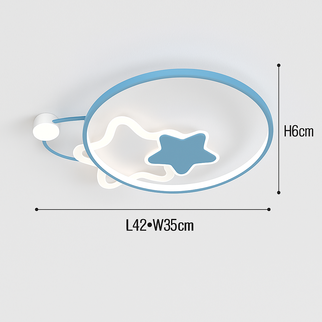 plafonnier led étoile lumineux décoratif chambre enfant dessin animé