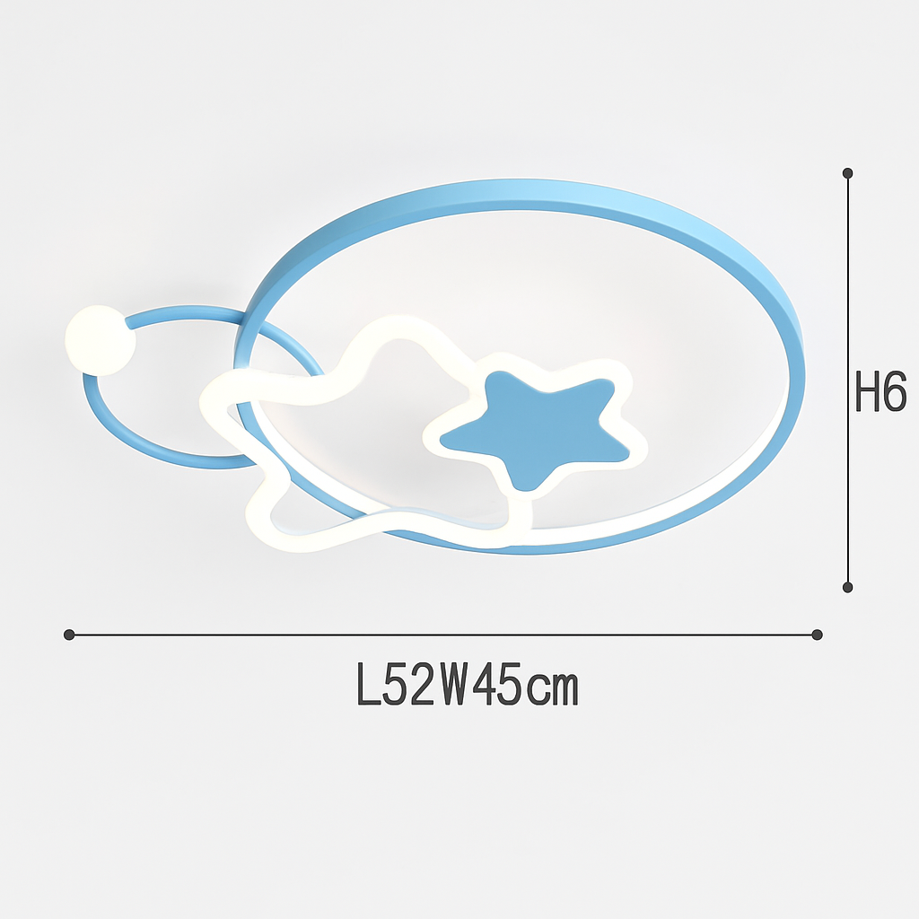 plafonnier led étoile lumineux décoratif chambre enfant dessin animé