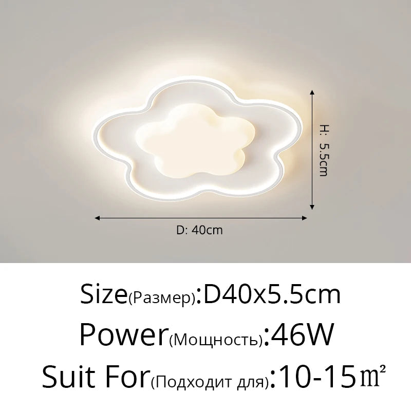 plafonnier led étoile moderne pour décoration intérieure élégante