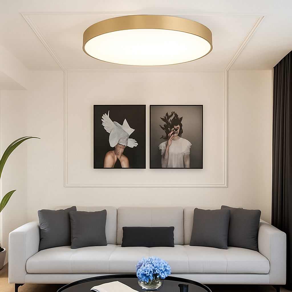 plafonnier led ultra fin design pour un éclairage moderne