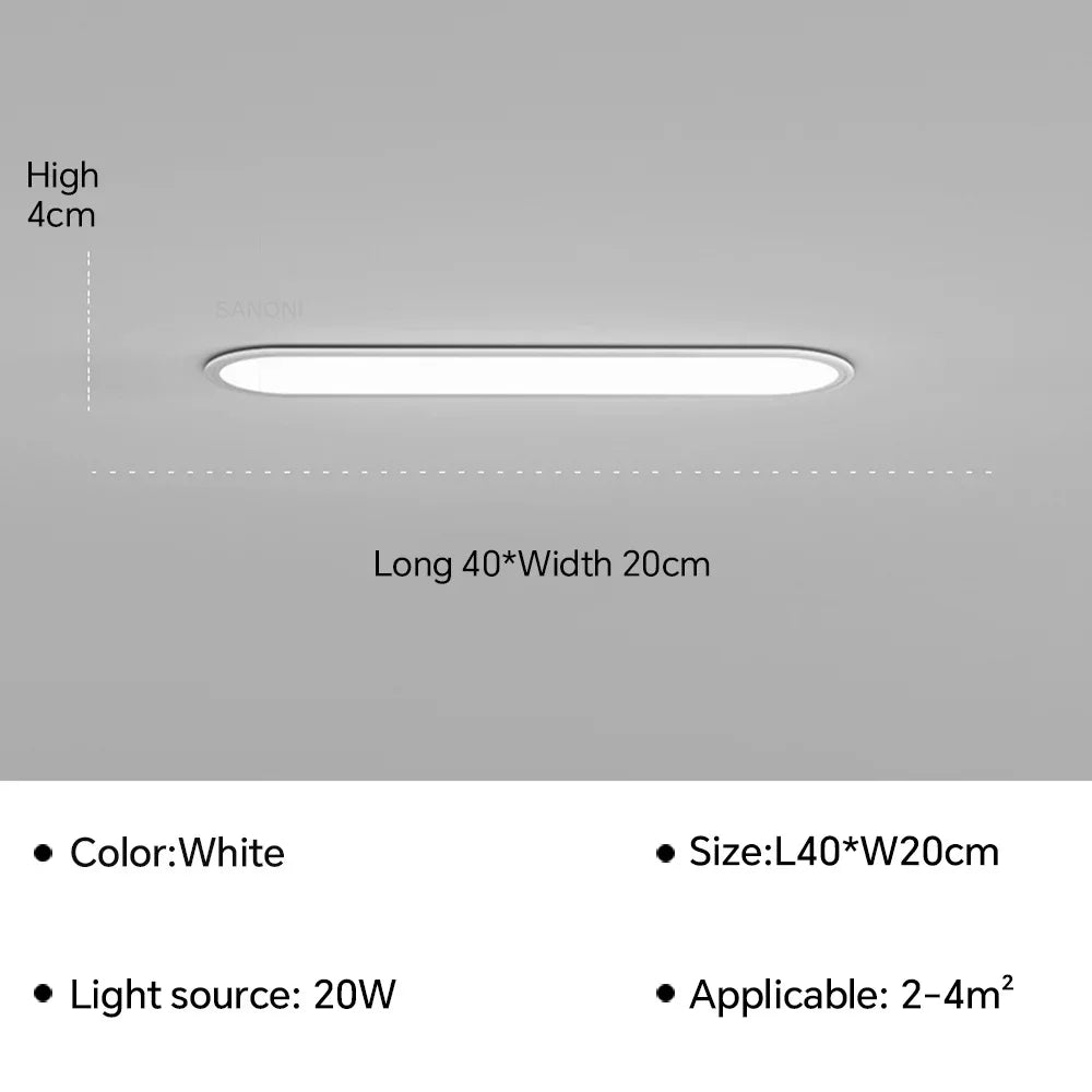 plafonnier led ultra fin moderne pour intérieur élégant et contemporain