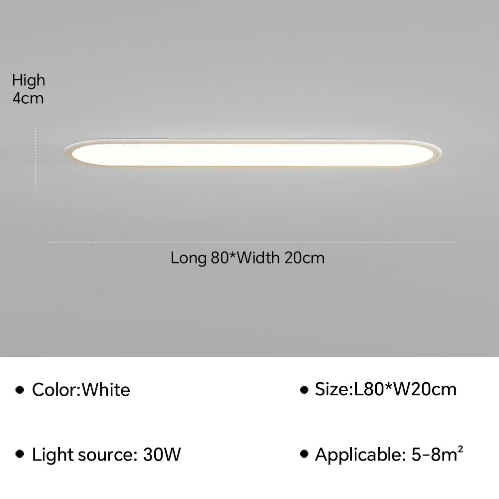plafonnier led ultra fin moderne pour intérieur élégant et contemporain