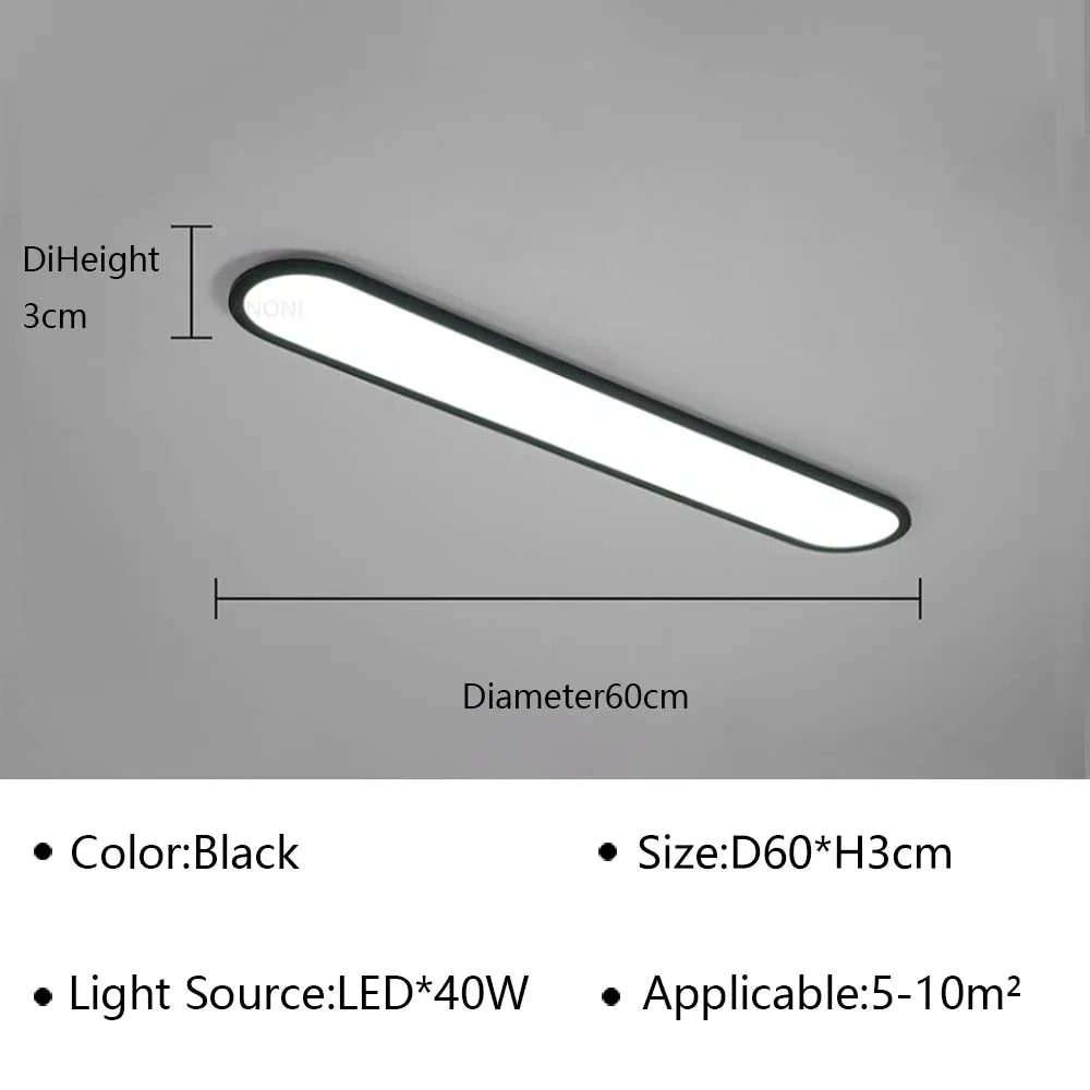 plafonnier led ultra fin moderne pour intérieur élégant et contemporain