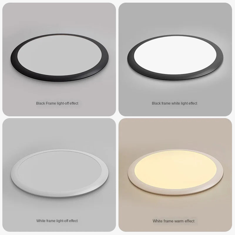 plafonnier led ultra-fin moderne simple luminaire décoratif nordique