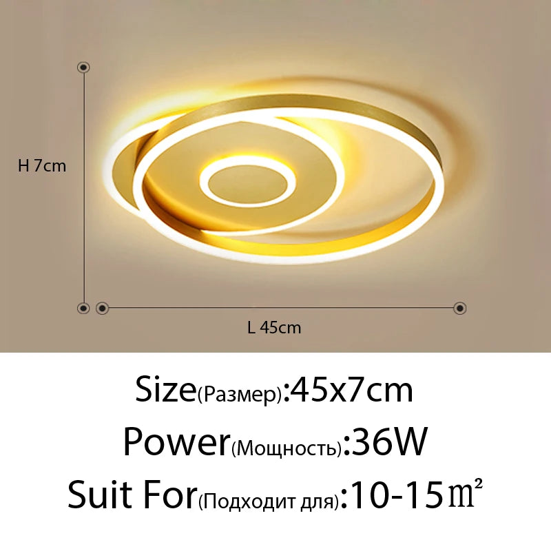 plafonnier led ultra fin pour décoration intérieure élégante