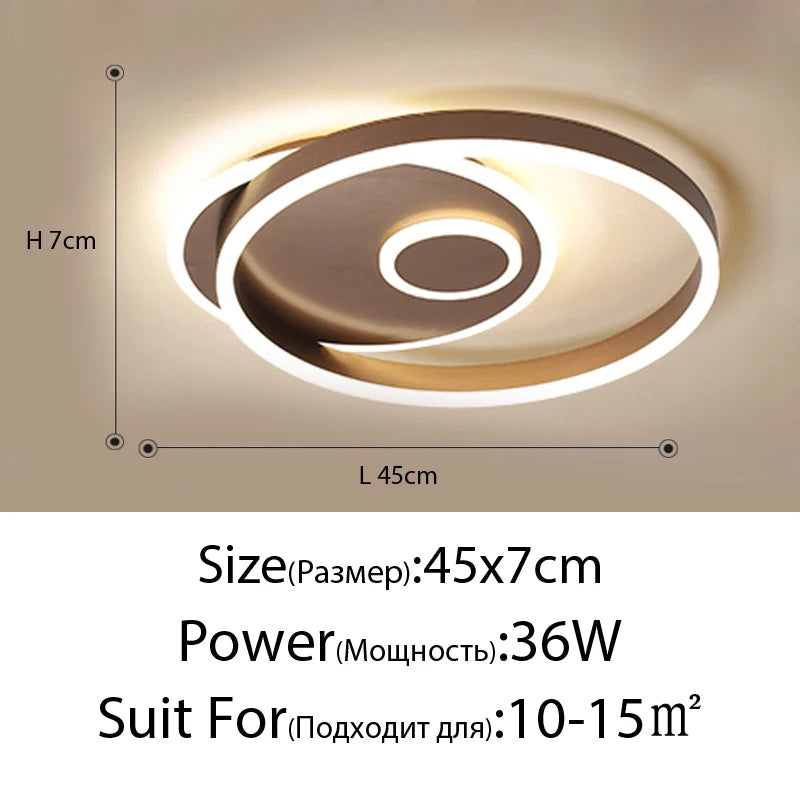 plafonnier led ultra fin pour décoration intérieure élégante