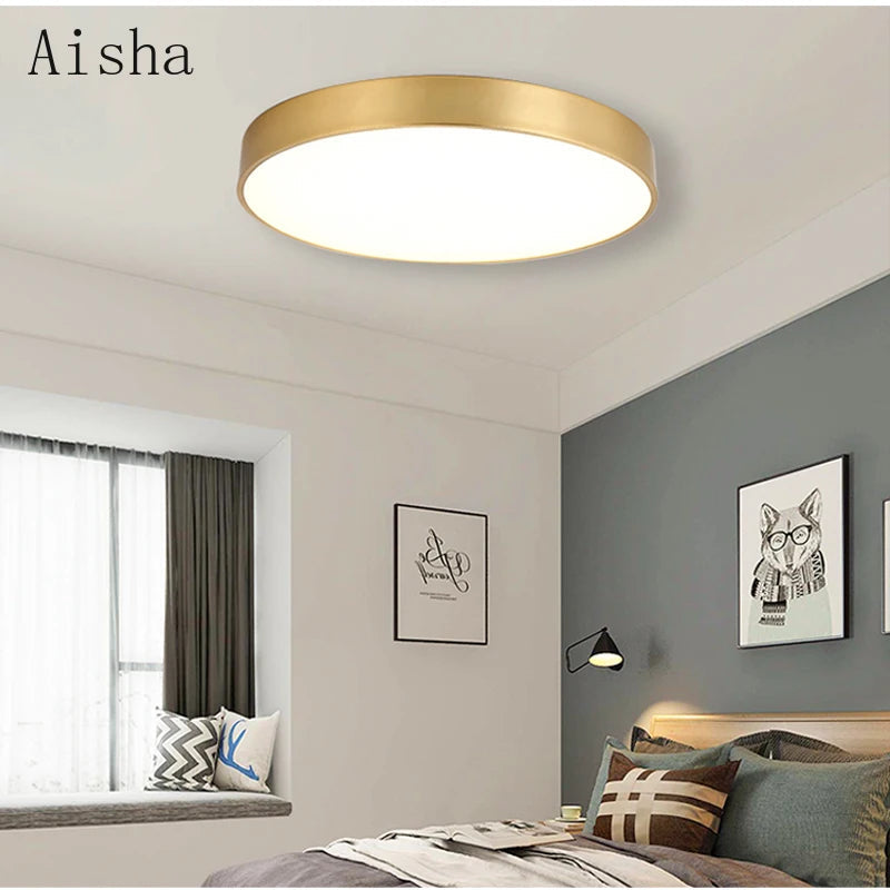 plafonnier led ultra fin pour décoration intérieure élégante et moderne