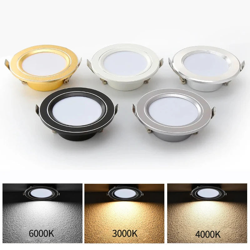 plafonnier led ultra mince éclairage variable trois couleurs intégrées