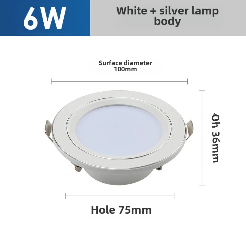 plafonnier led ultra mince éclairage variable trois couleurs intégrées