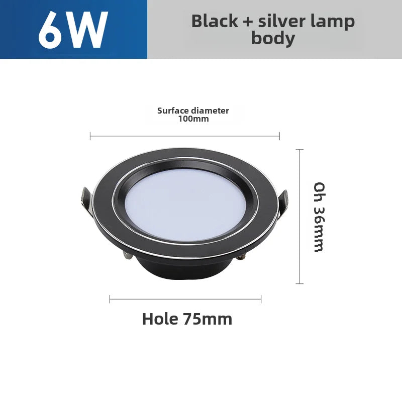 plafonnier led ultra mince éclairage variable trois couleurs intégrées